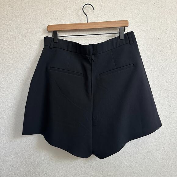 Abercrombie Fitch Shorts Women 14 Trouser Ultra High Sloane Black Curve Love NWT - Picture 3 of 9